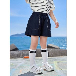 Balabala Kids' Shorts, Girls' Shorts, Kids' Summer 2023 New Style, Sweet And Casual For Little Kids | SHEIN USA