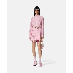 Versace Barocco Pleated Mini Skirt