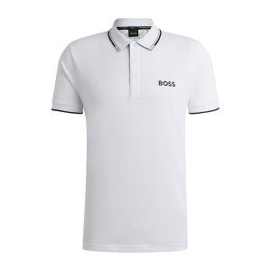 BOSS Polo shirt with contrast logos