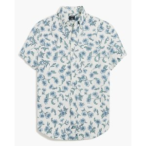 J.Crew Short-sleeve printed flex casual shirt