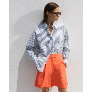 Rhodes Poplin Sleeve Detail Shirt