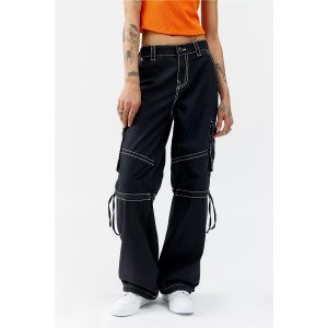 True Religion Pocket Mid-Rise Cargo Pant