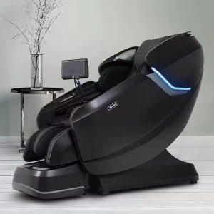 Titan Pro Vigor Series 4D Massage Chair in Black with Zero Gravity, Bluetooth Speaker, Heated Roller, Wireless Phone Charger