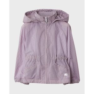 Burberry Girl's Dhalia Wind-Resistant Hooded Jacket, Size 4-14