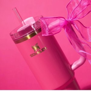 Stanley Stanley 30 oz Quencher fave in shades of pink with a gold wink
