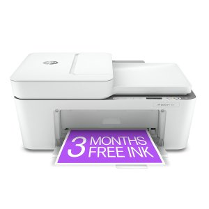 HP DeskJet 4155e Wireless All-in-One Color Printer with 3 months Free Ink with+ (26Q90A)