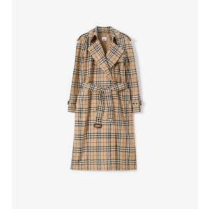 Burberry Long Check Gabardine Trench CoatOriginal price $3,250.00 Sale price $1,620.00