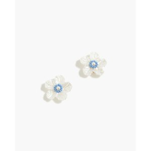 J.Crew Pearl flower stud earrings