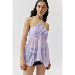 Vanni Crochet Tunic Top