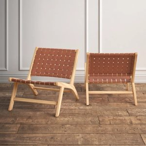 Cicera Faux Leather Side Chair (Set of 2)