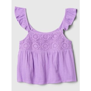 Gap Kids Gauze Crochet Top