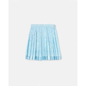 Versace Barocco Silk Pleated Skirt
