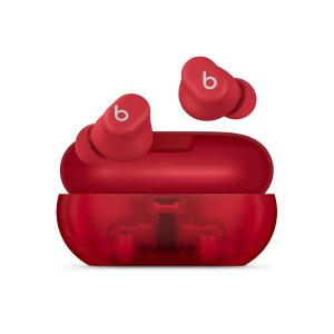 Apple Beats Solo Buds — True Wireless Earbuds — Transparent Red