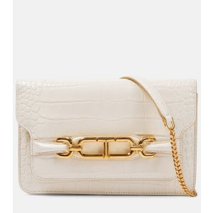 Tom Ford Whitney Small croc-effect leather shoulder bag