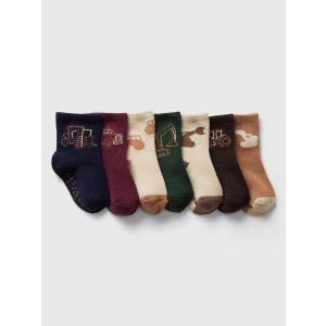 Gap babyGap Digger Crew Socks (7-Pack)