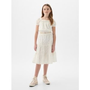 Gap Kids Tiered Eyelet Skirt