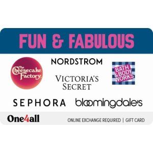 Get a $7.50 bonus when you buy a $50 Fun & Fabulous eGift Card