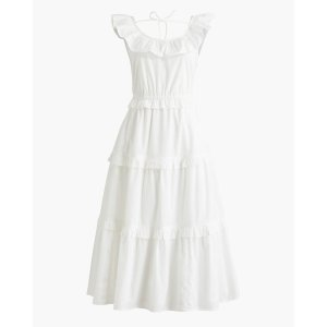 J.Crew Ruffle midi dress