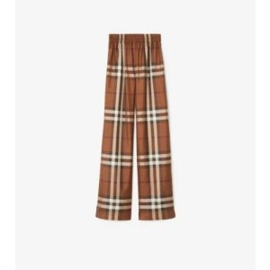 Burberry Check Silk Pyjama Trousers