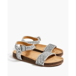 J.Crew Girls' glitter buckle sandals