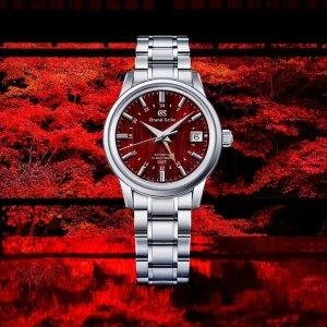 Elegance Automatic Red Dial Unisex Watch