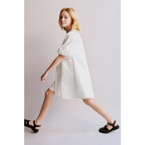Zara TEXTURED BOW DRESS