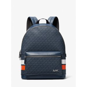 Michael Kors Rivington Striped Signature Logo Stripe Backpack