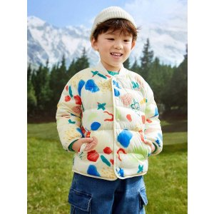Balabala Young Girl Lightweight Full-Print Down Jacket | SHEIN USA