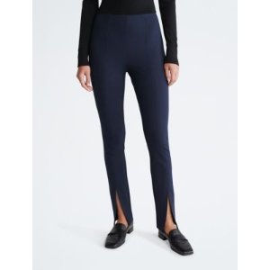 Calvin Klein Open Slit Ponte Skinny Pants