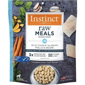 Instinct Instinct Freeze-Dried Raw Meals Grain-Free Wild-Caught Alaskan Pollock Recipe Dog Food