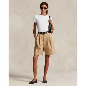 Ralph Lauren Relaxed Fit Long Pleated Short
