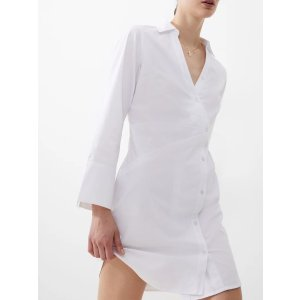 French Connection Isabelle Poplin Asymmetric Dress