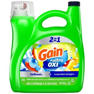 Gain Ultra Oxi Liquid Laundry Detergent Waterfall Delight
