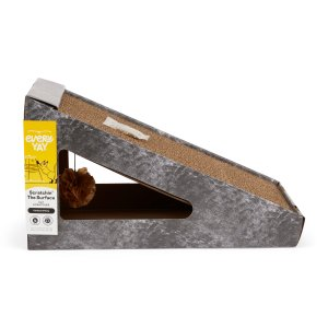 EveryYay Scratchin' the Surface Cardboard Ramp Cat Scratcher, 17.5" L X 9.5" W X 9.5" H