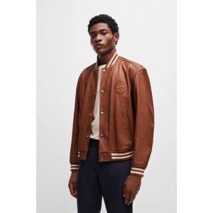 Porsche x BOSS leather jacket with special branding