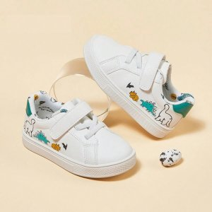 SHEIN Balabala Baby Boy Dinosaur Cartoon Hook-And-Loop Fastener Sneakers