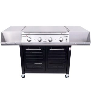 Vibe 535 Propane Gas Grill & Griddle Combo Cabinet, Black