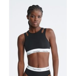 Calvin Klein Modern Cotton Deconstructed Unlined Bralette