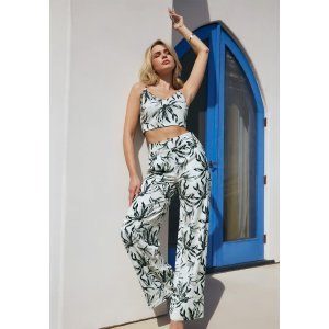 Bebe Satin High Waist Wide Leg Pant