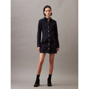 Calvin Klein Sculpt Button-Down Shirt Dress