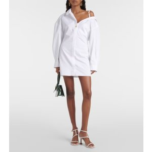 Jacquemus La Mini Robe Chemise cotton shirt dress