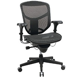 WORKPRO ® Quantum 9000 Series Ergonomic Mesh/Mesh Mid-Back Chair, Black/Black