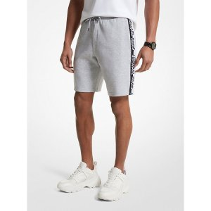 Michael Kors Logo Tape Cotton Blend Shorts