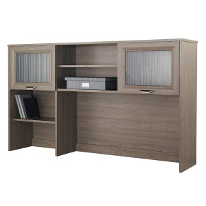 realspace Magellan 58”W Hutch for Corner/L-Desk, Gray