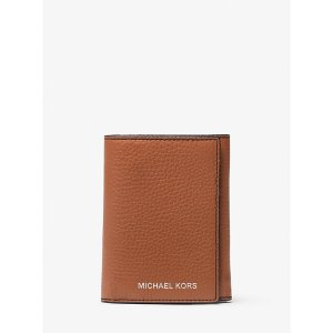 Michael Kors Cooper Pebbled Leather Tri-Fold Wallet