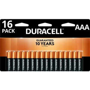 Duracell ® Coppertop Alkaline AAA Batteries, Pack Of 16 Batteries Item # 651674