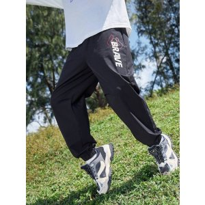 Balabala Boys Sports Quick-Drying Outdoor Anti-Mosquito Trousers Kids Casual Trousers Black