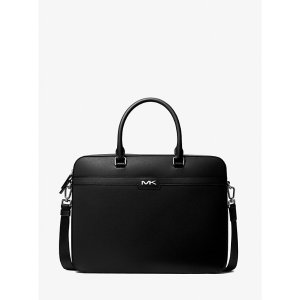 Michael Kors Cooper Textured Faux Leather Briefcase