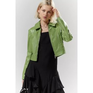 Mariah Faux Leather Western Jacket
