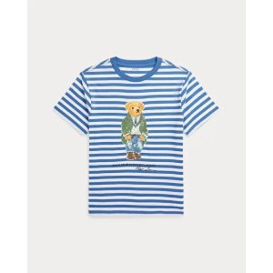 Ralph Lauren Polo Bear Striped Cotton Jersey Tee